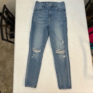 American Eagle curvy highest rise jeggings size 8